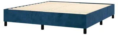 Produktbild von Boxspringbett mit Matratze Dunkelblau 160x200 cm Samt