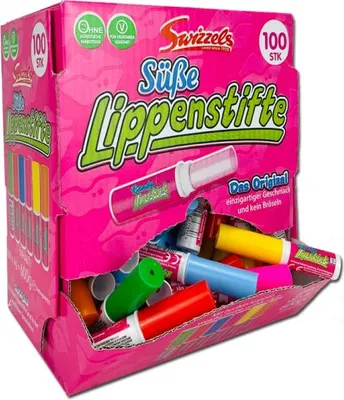 Produktbild von Swizzels süße Lippenstifte 100er Spenderbox