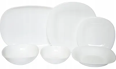 Produktbild von Luminarc Carine Essservice 21-teilig Weiß Quadratisch