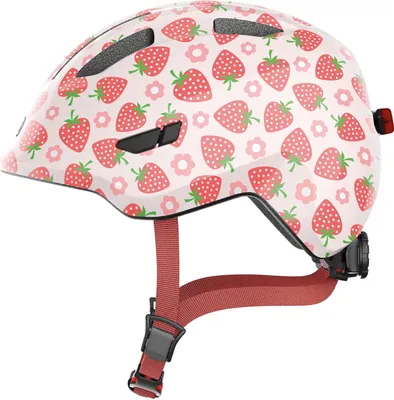 Produktbild von ABUS Kinderhelm Smiley 3.0 LED - Fahrradhelm mit Licht Tiefe Passform & Platz für einen Zopf Mädchen und Jungs