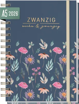 Produktbild von Lieblings-Timer 2026 / A5 / Flying Flowers / Häfft-Verlag