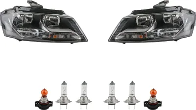 Produktbild von Johns, Scheinwerfer + Blinkersockel passend für Audi A3 8P 2008- Satz Set Links Rechts