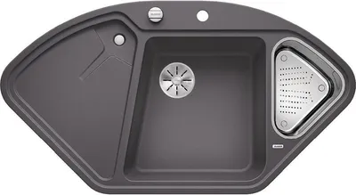 Obrázek produktu pro Silgranitový dřez Blanco PuraDur® BLANCODELTA II-F rock grey 523671