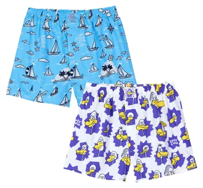 Produktbild von Lousy Livin 2-Pack Boxershorts Boats & Ducks Blue L