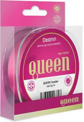 Produktbild von DELPHIN QUEEN Feeder, 300m, 0,28mm, 5.9kg / 13,01lbs, rosa, Spinn- und Feederschnur, 101002823