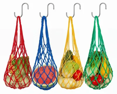 4 Hühner-Futternetze mit Haken – für Geflügel, Gemüse & Obst