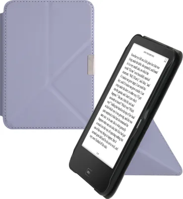 Produktbild von kwmobile Hülle kompatibel mit Tolino Vision 1 / 2 / 3 / 4 HD Hülle - Kunstleder Case - eReader Schutzhülle - Cover Lavendel