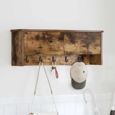 Produktbild von Maison Exclusive - Wandmontierter nachttisch Wandhalterung Geräucherte Eiche