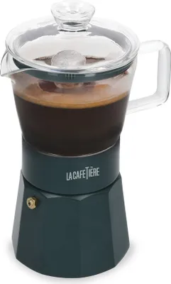 Immagine prodotto di Caffettiera per espresso, 6 tazze, 0,29 L, acciaio inox, vetro, verde - La Cafetière | Verona