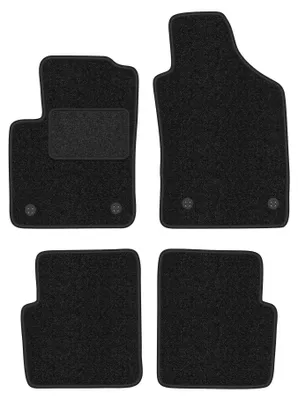 Obrázek produktu pro Velurové autokoberce antracitové pro: Fiat 500 FL 2013-2019 hatchback, 4 ks