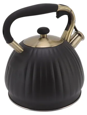 Imagen del producto de Omgoods - Tetera de acero inoxidable con silbato (3,5 litros)