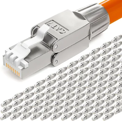 Produktbild von 100 Stk. RJ45 Stecker CAT 7 Netzwerkstecker LSA STP