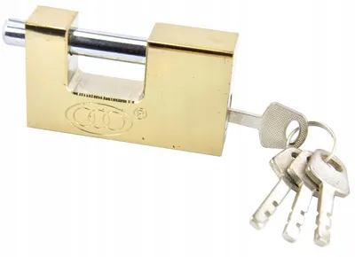 Produktbild von Handmet Bügelvorhängeschloss gehärteter Stahl 80mm solide
