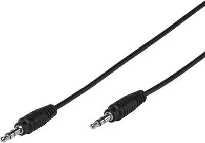 Produktbild von ViVanco™3.5mm, 1m, 3.5mm, Männlich, 3.5mm, Männlich, 1 m, Schwarz