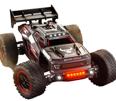 Image de Voiture radiocommandée – Vitesse maximale de 80 km/h – Transmission intégrale 4x4 – Voiture jouet tout-terrain avec suspension double