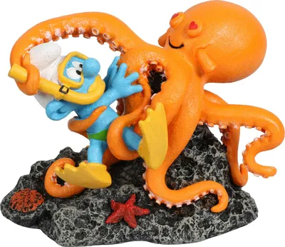 Obrázek produktu pro Taucherschlumpf mit Octopus - Figur