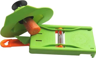 Immagine prodotto di Tagliapunti verdure Famanu con funzione pelapatate e julienne - Arancione/Verde