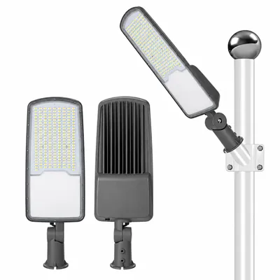 Obrázok produktu pre MasterLED, pouličné svietidlo, LED, 200 W, 26 000 lm, 4500 K, IP65, sivá farba, priemer 60 mm