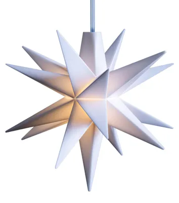 Produktbild von DT Dekostern - 8cm WEISS - Innen - LED - Batteriefach
