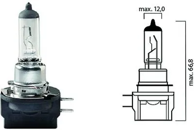 Produktbild von 1x DIEDERICHS LID10039 H11B Scheinwerfer Glühlampe 55W 12V PGJ19-2