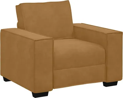 Zdjęcie produktu dla vidaXL Fotel brązowy 100x78x84 cm aksamit