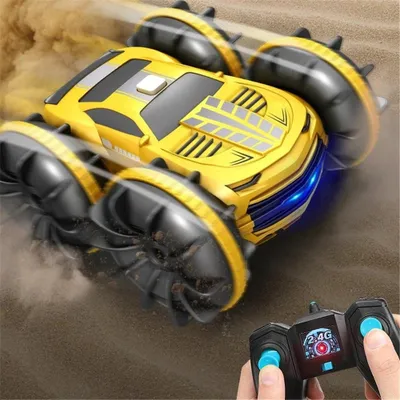 Image de Voiture télécommandée à partir de 3, 4, 5, 6, 8, 10 ans, jouet RC avec télécommande, voiture RC avecmanuelle, 2,4 GHz, 4 roues motrices, rotation à 360°, voiture télécommandée