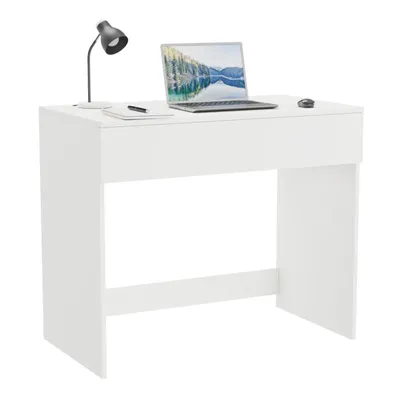 Produktbild von Schreibtisch - 75x77x50 cm - Weiß - kompakt - schmal - mit Schublade - Schminktisch