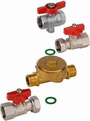 Produktbild von Einbausatz für Wärmezähler – Koax 1/2" 110 mm Wassergeräte