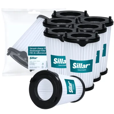 Image de Sillar 6× filtre intérieur EF150 - lavable - compatible avec AEG/Electrolux CX7/CX7-2 Ergorapido & Rapido - Set de filtres de rechange