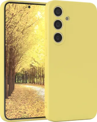 Produktbild von EAZY CASE - TPU Hülle für Samsung Galaxy S24, TPU Case stoßfeste Handyhülle, weiches Cover mit Kameraschutz, Silikonhülle in Gelb