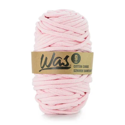 Produktbild von Baumwollkordel  Geflochtene Baumwollschnur  Polyesterkernschnur  Für Makramee  Makramee-Seil Bastelkordel  9mm 50m Rosa DIY WAS