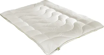 A white duvet is shown lying flat on a white background.