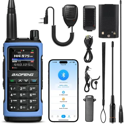 Zdjęcie produktu dla BAOFENG UV-7B – dwupasmowe urządzenie radiowe, kompatybilne z aplikacją Bluetooth i programowalne za pomocą oprogramowania Chirp