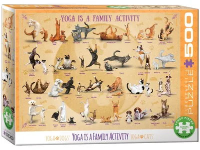 Produktbild von EUROGRAPHICS Puzzle Yoga ist eine Familienaktivität XL 500 Teile