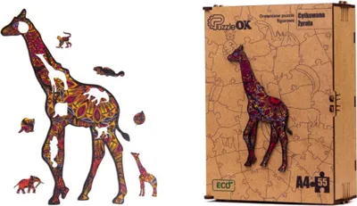 Produktbild von Holzpuzzle Gefleckte Giraffe Puzzle Pua4-00733