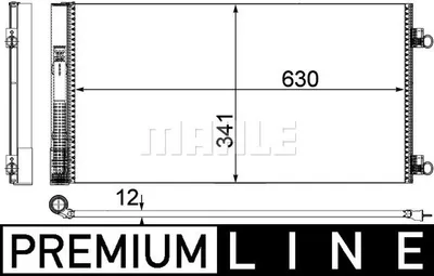 Produktbild von Mahle Klimakondensator für Mini