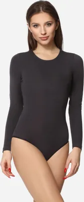 Image de Body à manches longues pour femme Merry Style MS-114 (Graphite, taille S)