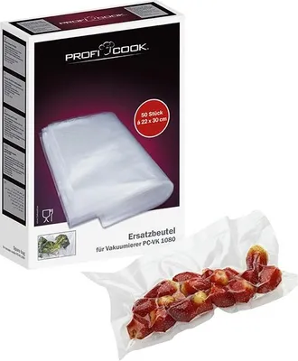 Image de ProfiCook PC-VK 1080 - Appareil de mise sous vide (pour sacs plastiques) - 120 W - inox/noir