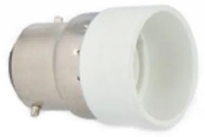 Zdjęcie produktu dla Przejściówka z gniazda B22 na E17 Przedłużka gniazda lampy LED 230V do żarówek LED, halogenowych B22 na E14