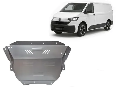 Image de Protection sous-voiture en aluminium pour moteur et boîte de vitesses, compatible avec le Volkswagen Transporter T7 Van, modèles de 2023 à 2026