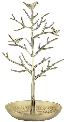 Produktbild von Schmuckbaum Schmuckständer Schmuckhalter - 30 cm - Goldfarben - Für Ketten, Ohrringe und Ringe