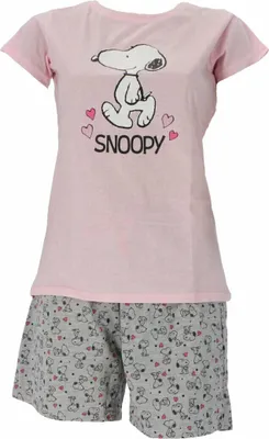 Produktbild von Snoopy Kurzarm-Schlafanzug Pyjama für Damen Shortama-Design M