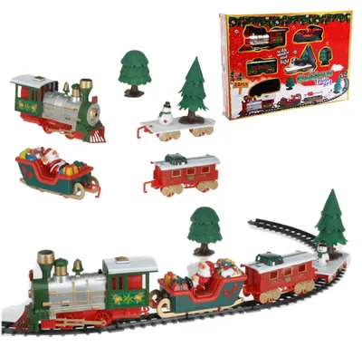 Weihnachtszug Zug Licht & Sound Weihnachtsdekoration L283cm Batterie