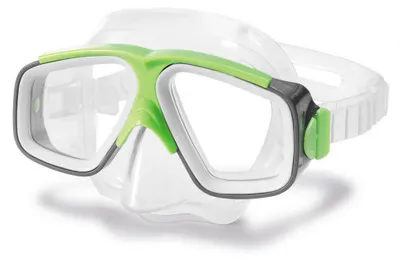 Produktbild von Intex 55975, Kind, Halbe Gesichtsmaske, Freitauchen, Polycarbonat, Polycarbonat, Gemischte Farben