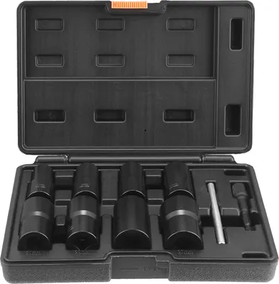 Produktbild von Schraubendreher-Set, 10-teiliger Radmuttern-Entferner, 1/2-Zoll-Antrieb, Schraubendreher-Satz zum Entfernen von beschädigten, eingefrorenen, verrosteten, abgerundeten Schrauben, Muttern und Bolzen