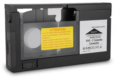 Imagen del producto de Adaptador para cassette VHS-C, compatible con formatos S-VHS y VHS-C