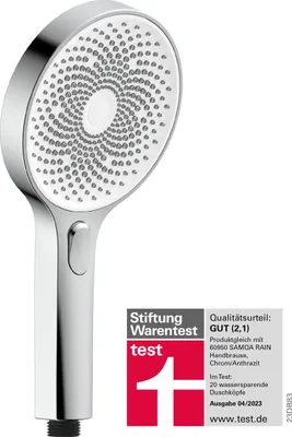 Immagine prodotto di Doccetta SCHÜTTE SAMOA RAIN, soffione wellness con tecnologia velvet spray