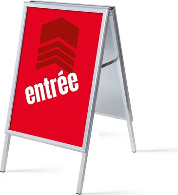 Produktbild von Showdown Kundenstopper - DIN A1 - Komplett-Set - Entrée Französisch - Rot/Schwarz