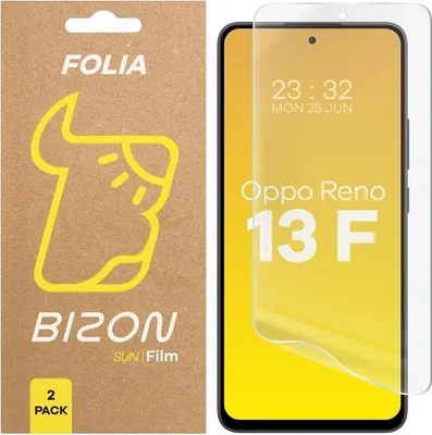 Produktbild von Bizon Glasfolie Sonne Oppo Reno13 F [2 PACK]