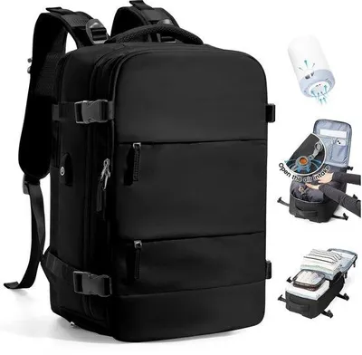 Image de Sac de voyage sous vide pour femme, sac à dos avec système sous vide pour le voyage, valise de voyage étanche